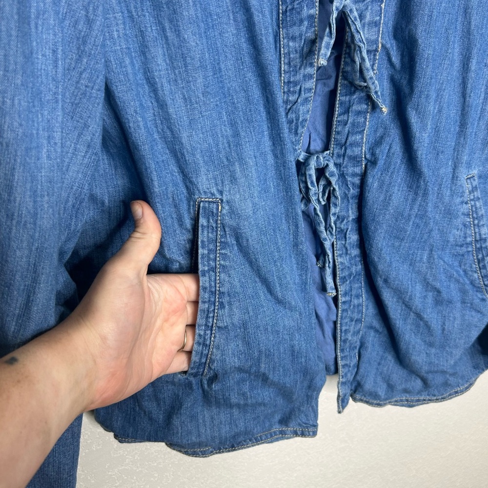 Free People denim top - Picture 5 of 8